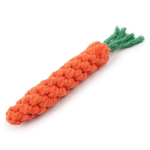 Durable Pet Chew Carrot Toy for Small & Medium Dogs - Soft & Safe Dog Chew Toy (2-Pack) - Perfect for Teething Puppies & Indoor Playtime