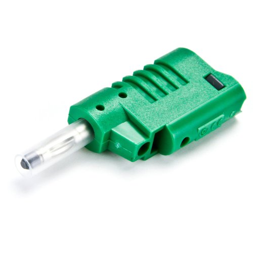 CT2015 4mm Safety Stacking Banana Plug - Solderless Screw Connection, 36A Current Rating, Green (10-Pack) - Perfect for Electronics Testing, Lab Equipment & Power Supply Connections