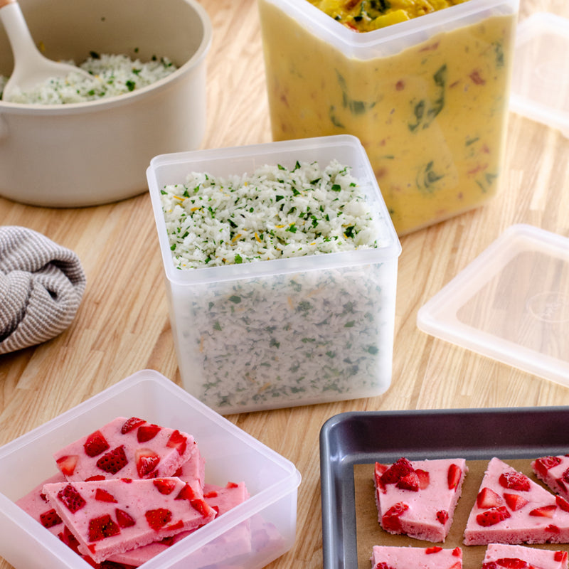 Danesco Freezer Cubes Set of 3 - BPA-Free Ice Trays for Cocktails, Breast Milk & Smoothies - Perfect for Home Bars, Baby Food Storage & Healthy Drinks