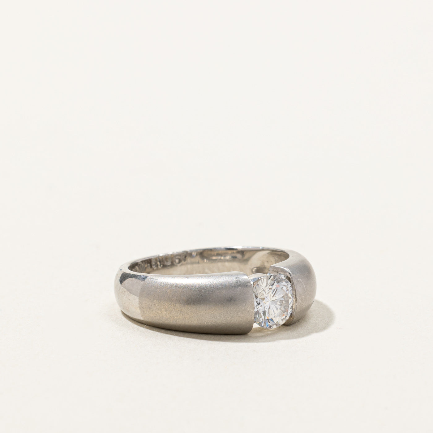 0.57ct VVS1 G Tension Set Diamond Engagement Ring - Size 5.5 - Perfect for Wedding Proposals & Anniversary Gifts