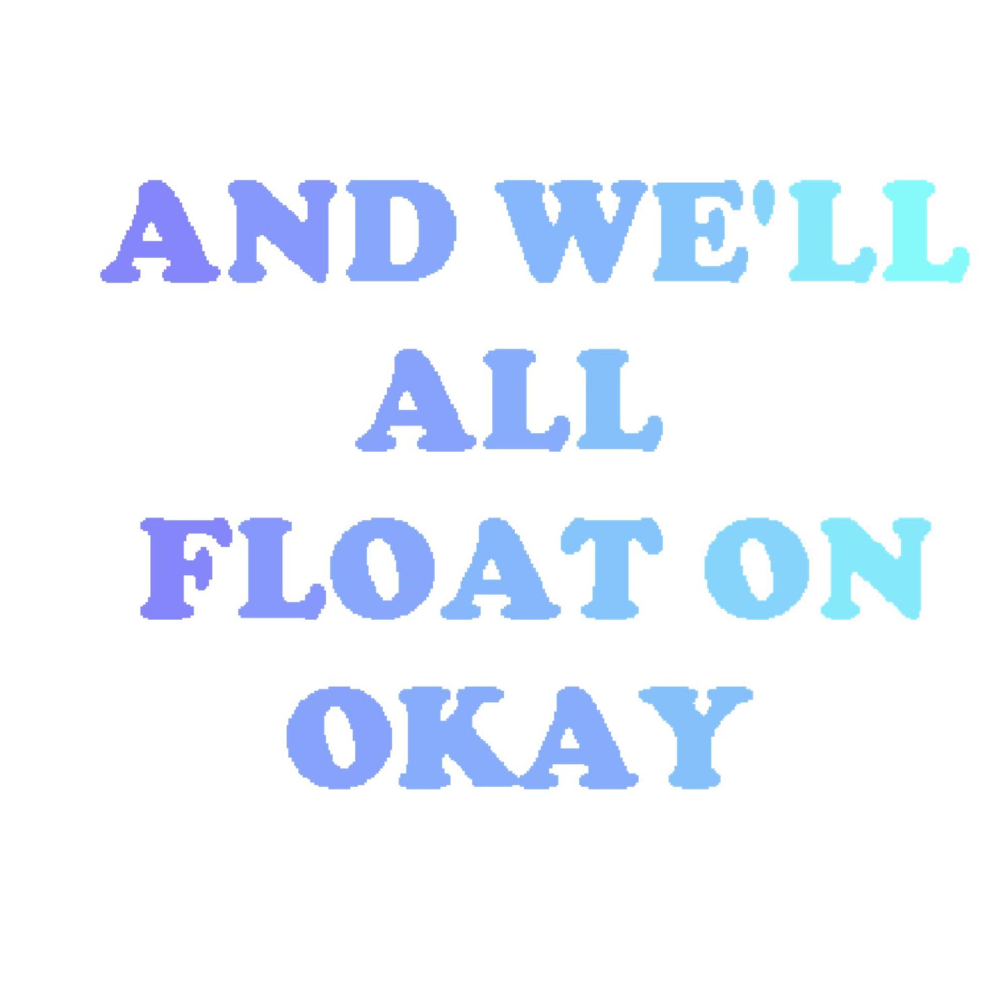 Float On Oval Car Bumper Sticker - Waterproof Vinyl Decal for Cars & Laptops