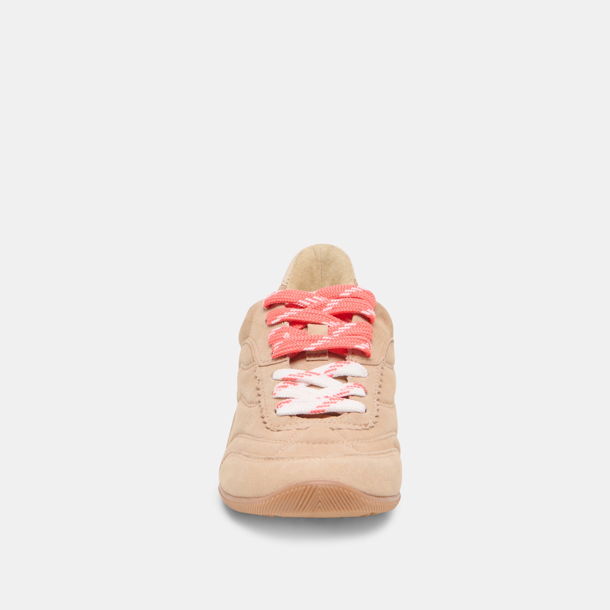 LAINI Women's Camel Suede Sneakers - Comfortable Casual Walking Shoes for Women | Perfect for Work, Travel & Everyday Wear