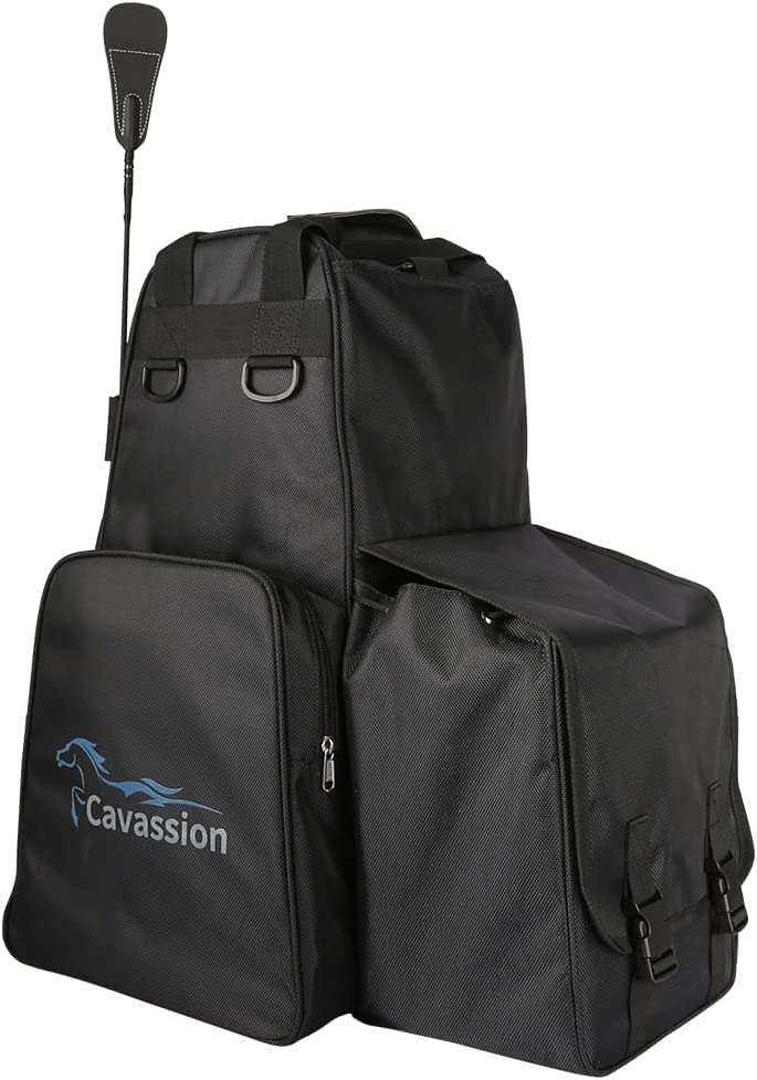 WINTENT Equestrian Tall Boot and Helmet Storage Bag - Waterproof Horse Riding Gear Organizer for Boots, Helmet & Accessories - Perfect for Competitions, Training & Stable Use