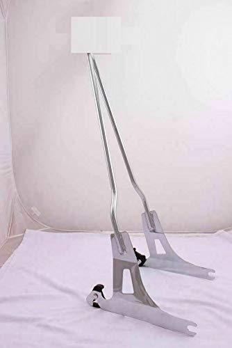 Y57 Tall Chrome Sissy Bar Backrest for Harley Dyna Super Glide Street Bob FXDC FXDB - Perfect for Long Rides & Passenger Comfort