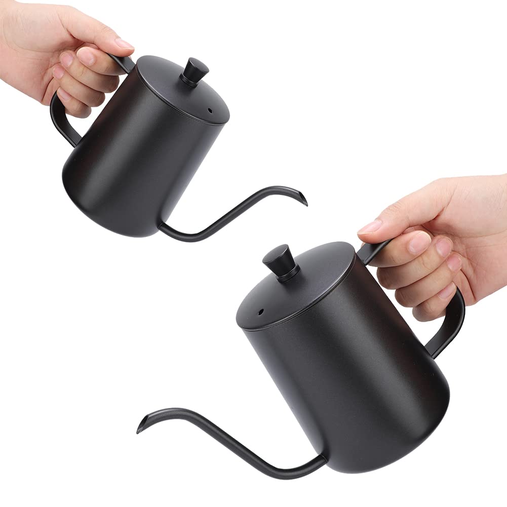 Premium Stainless Steel Gooseneck Coffee Kettle - 600ml Pour Over Kettle for Precise Brewing, Ideal for Coffee & Tea Lovers - Perfect for Home Baristas, Specialty Coffee Shops, and Gift Giving
