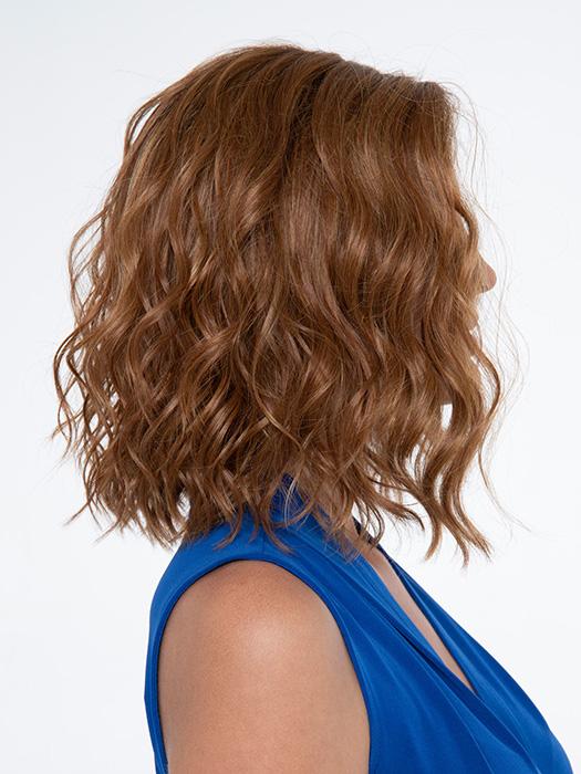 Emma Lace Front Wig - Human Hair & Synthetic Blend with Mono Part | Natural Look for Daily Wear, Cosplay & Special Events