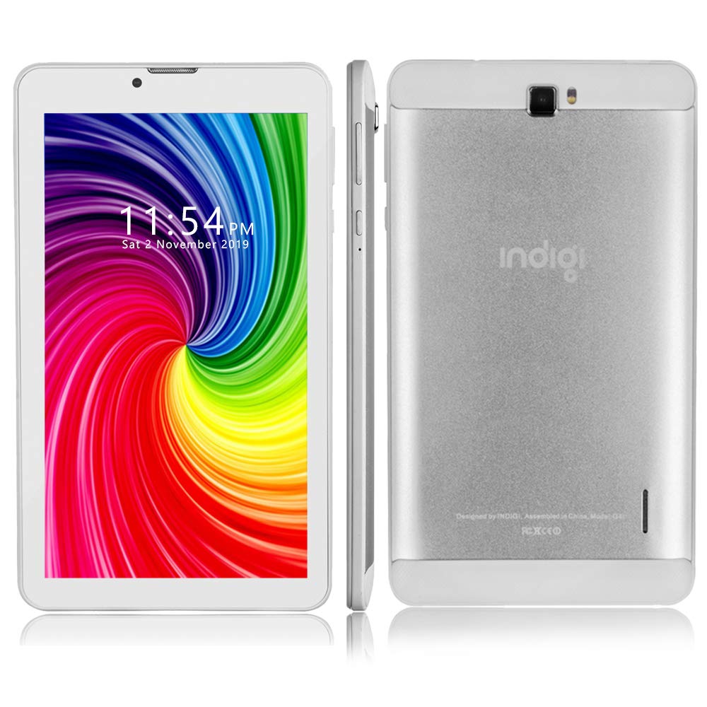 Indigi® 2-in-1 Tablet and Smartphone - 7-inch Touchscreen Unlocked 4G LTE Phone with Android Pie OS & Bluetooth - Perfect for Business Travel, Online Learning, and Home Entertainment