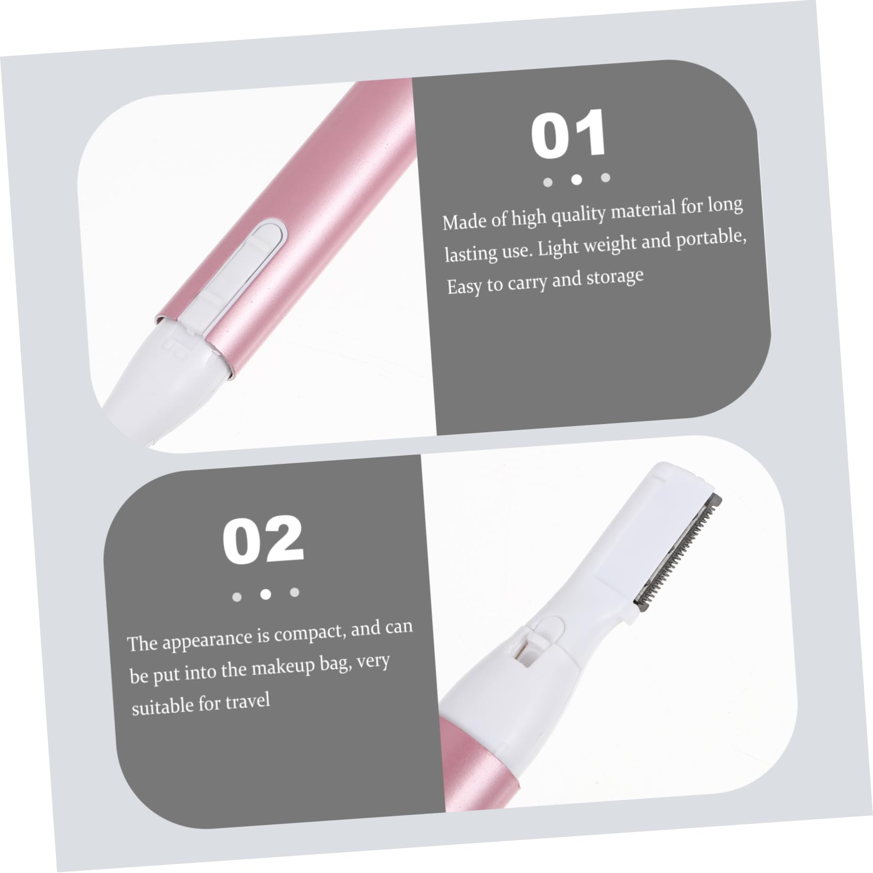 Electric Eyebrow Trimmer & Nose Hair Remover for Women - Rechargeable Facial Shaver, Body Hair Trimmer, Painless Hair Removal Tool - Perfect for Eyebrow Shaping, Nose & Ear Hair Trimming at Home or Travel