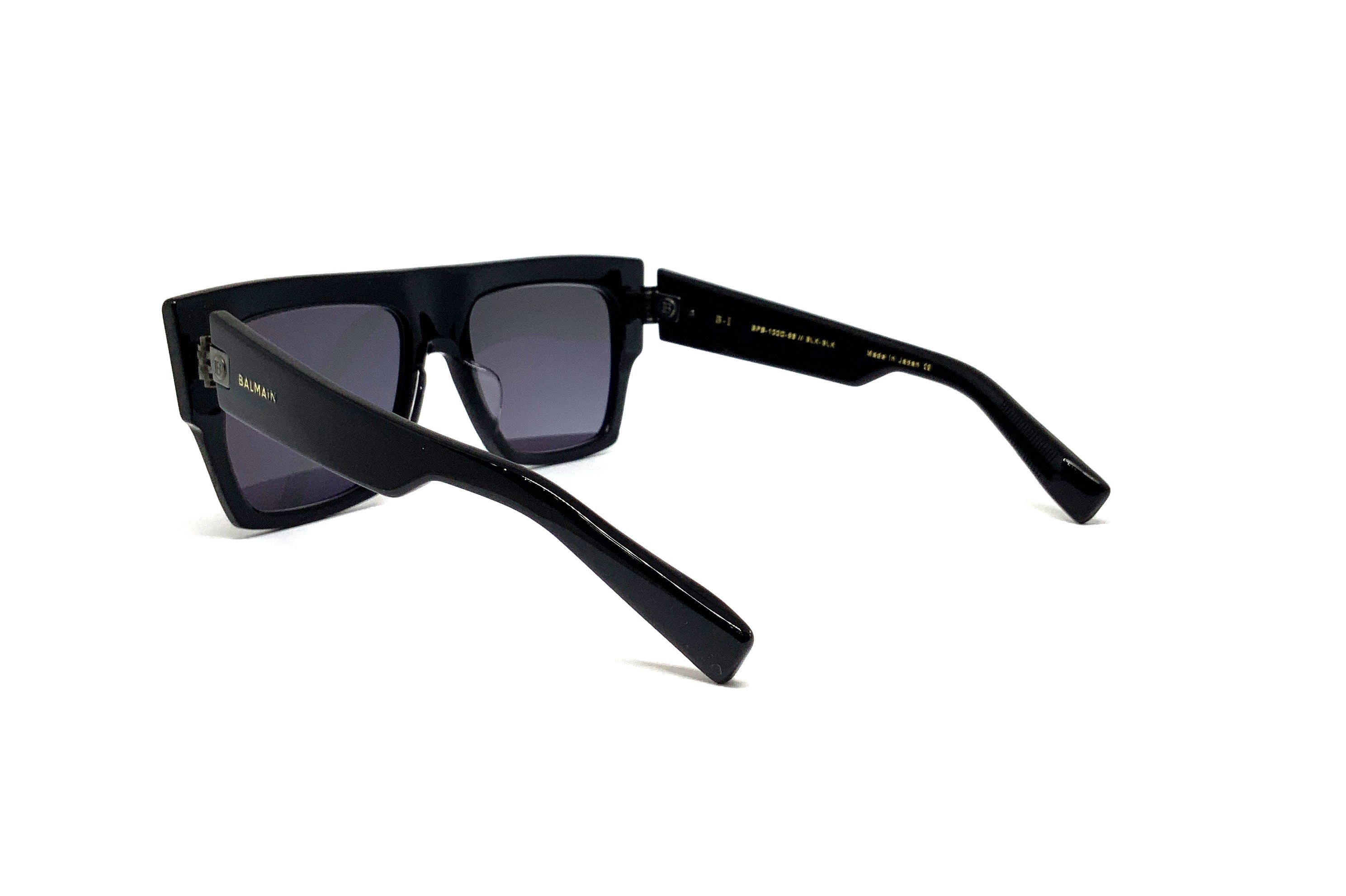 Balmain B I Sunglasses Black/Black Rhodium - Luxury Designer Shades for Men & Women - Perfect for Outdoor Activities, Travel & Fashion