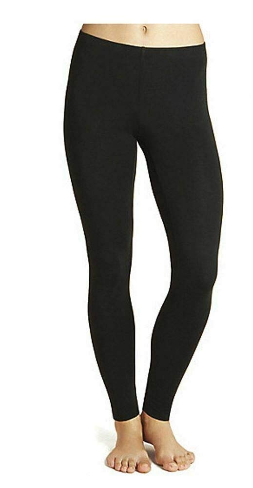 Women's Black Thermal Fleece Leggings 4.9 Tog - 2 Pairs S-2XL for Winter Warmth