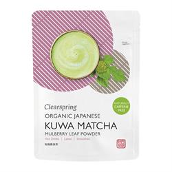 Organic Japanese Kuwa Matcha Powder 40g by Clearspring - Premium Ceremonial Grade Green Tea Powder for Baking, Lattes & Smoothies