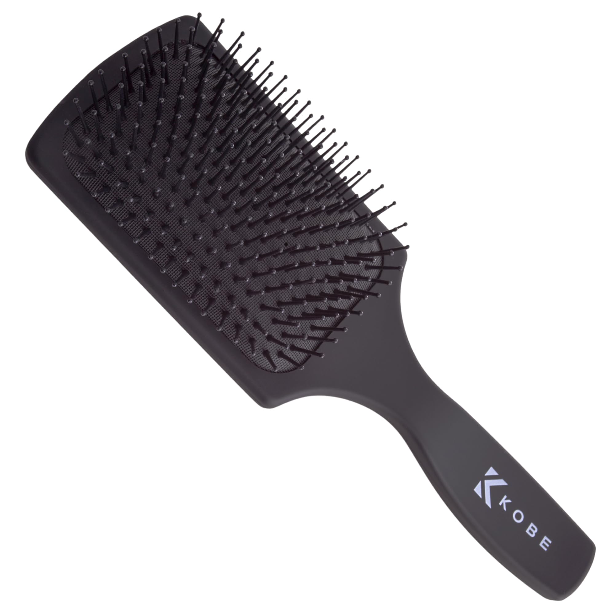 Kobe Professional Hair Brush for Curly Hair - Detangling Paddle Brush for Wet & Dry Hair - Soft Bristles with Cushion Base - Perfect for Styling, Smoothing & Reducing Breakage (Great for Home Use, Salons & Travel)