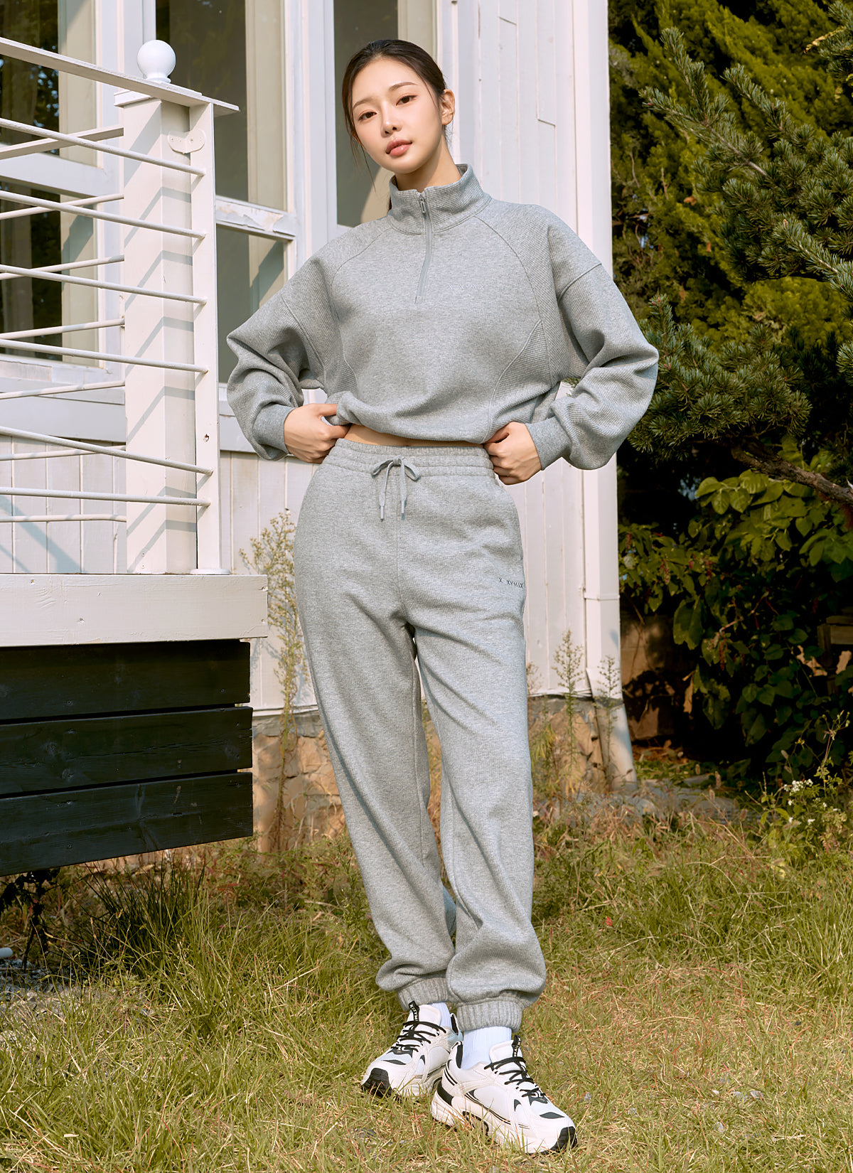 Women's Peach Ribbed Jogger Pants - Soft Stretchy Lounge Pants for Yoga, Running & Casual Wear