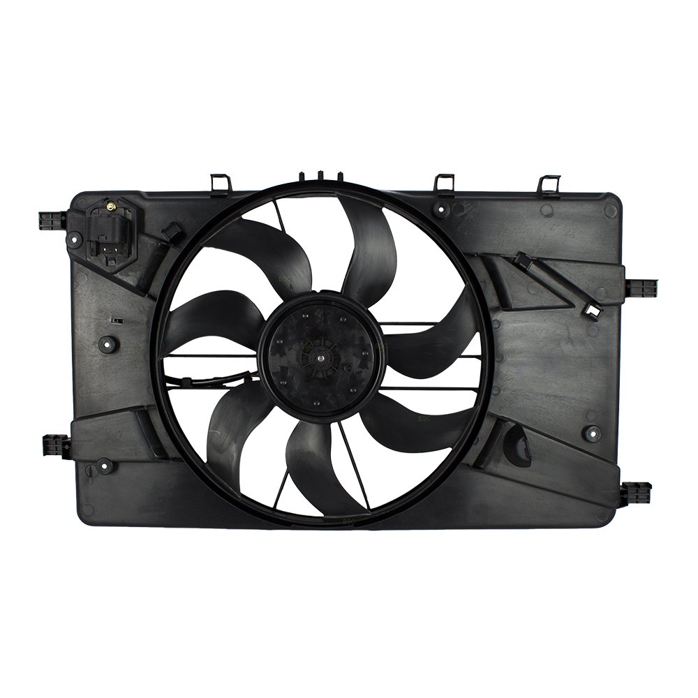 Brock Replacement Cooling Fan Motor Assembly Compatible with Chevy Cruze, Cruze Limited & Buick Verano - Fits Part #13427161, 674-01012 - Perfect for Engine Overheating Prevention & AC System Repair