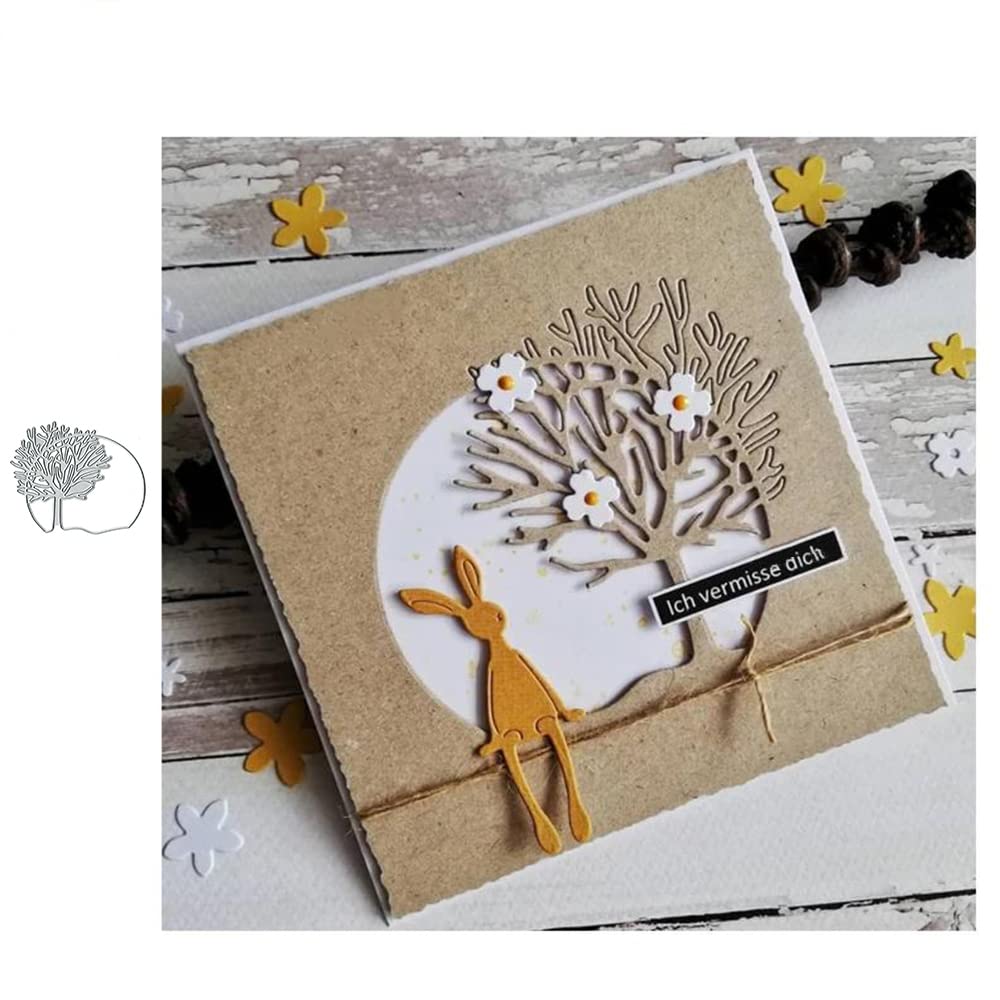 Tree Circle Frame Cutting Dies for DIY Scrapbooking, Card Making, and Paper Crafts - Perfect for Handmade Greeting Cards, Invitations, and Home Decor Projects
