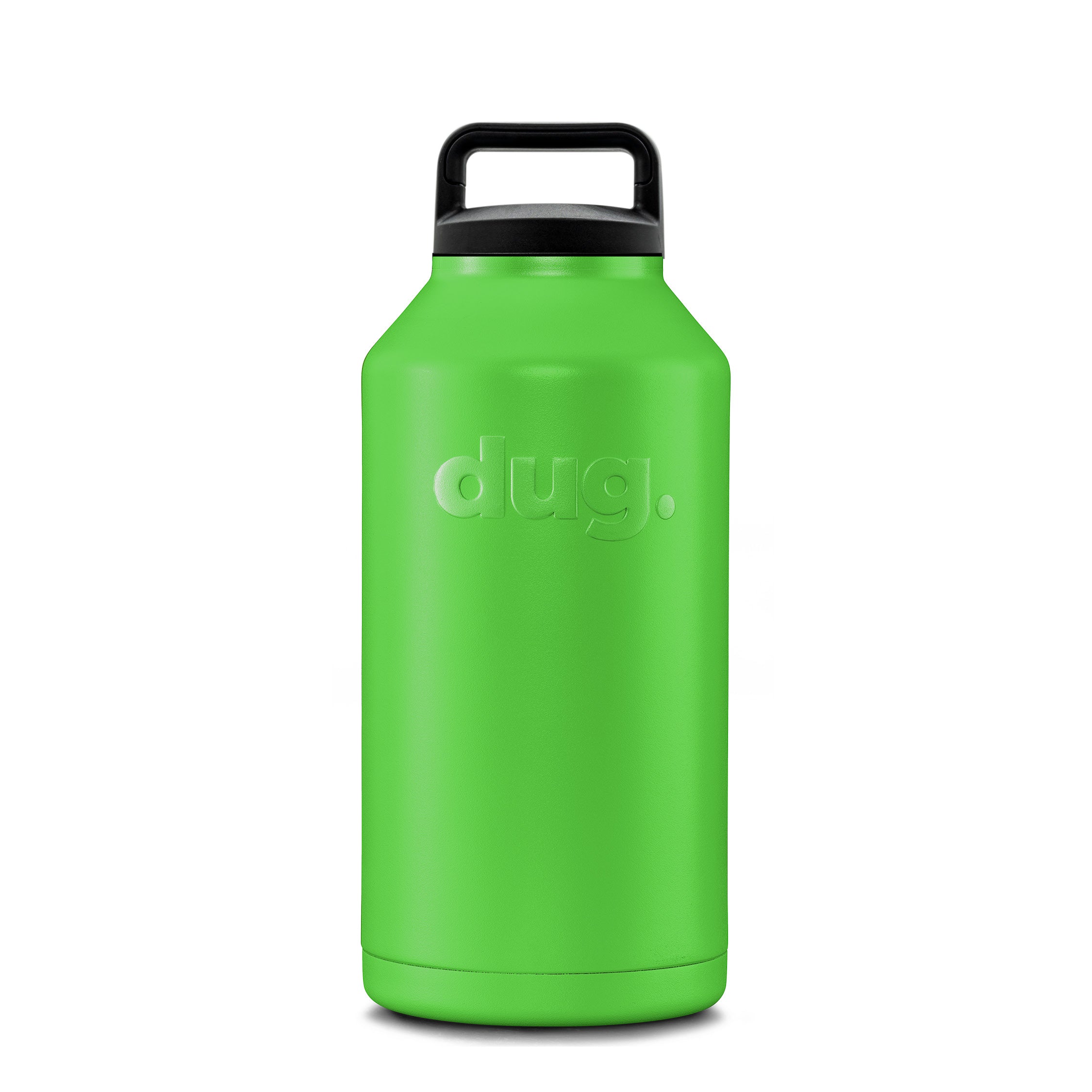 2L (67.6 oz) Large Water Bottle with Straw - BPA Free, Leak Proof, Durable Lime Green Sports Bottle for Gym, Hiking, Running & Outdoor Activities