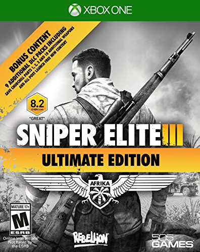 Sniper Elite 3 Ultimate Edition for Xbox One - WWII Tactical Shooter Game | Stealth Missions & Long-Range Combat | Perfect for Action Game Lovers & Military Strategy Fans