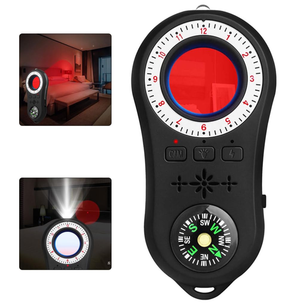 Wedhapy Anti-Spy Detector - Mini Camera & Audio Bug Finder with Compass, Flashlight & GPS Scanner | Wireless Hidden Camera Detector for Home, Office & Travel Security