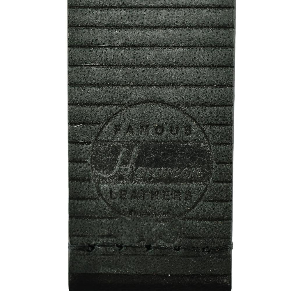 Hadley-Roma 20mm Horween Leather Watch Strap for Men - Matte Black, Durable & Stylish