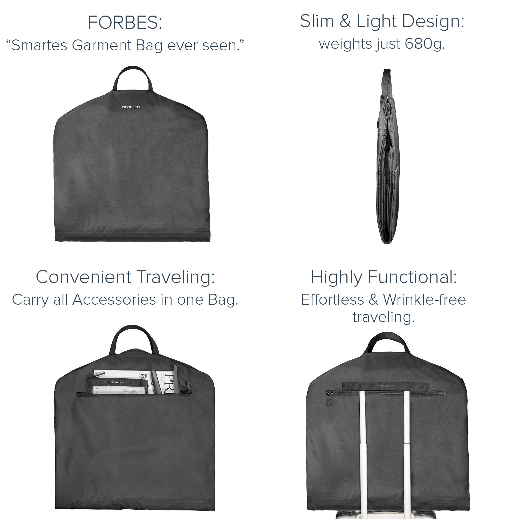 Extra Long Dress Garment Bag for Travel - Waterproof Hanging Clothes Cover for Wedding Dresses, Gowns & Formal Wear - Perfect for Airplane Carry-On, Closet Storage & Special Occasions