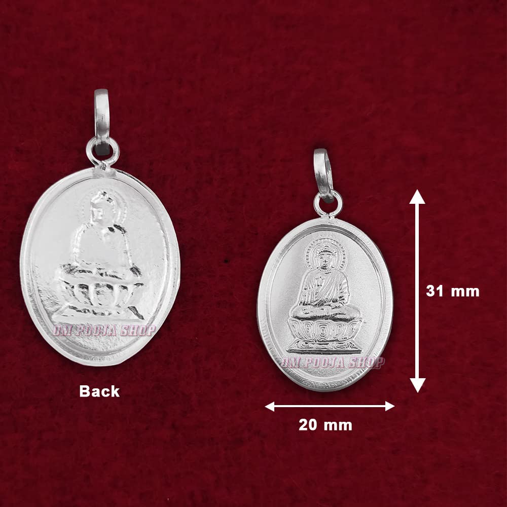 Lord Buddha Sterling Silver Pendant Necklace - Spiritual Jewelry for Meditation, Yoga & Mindful Living