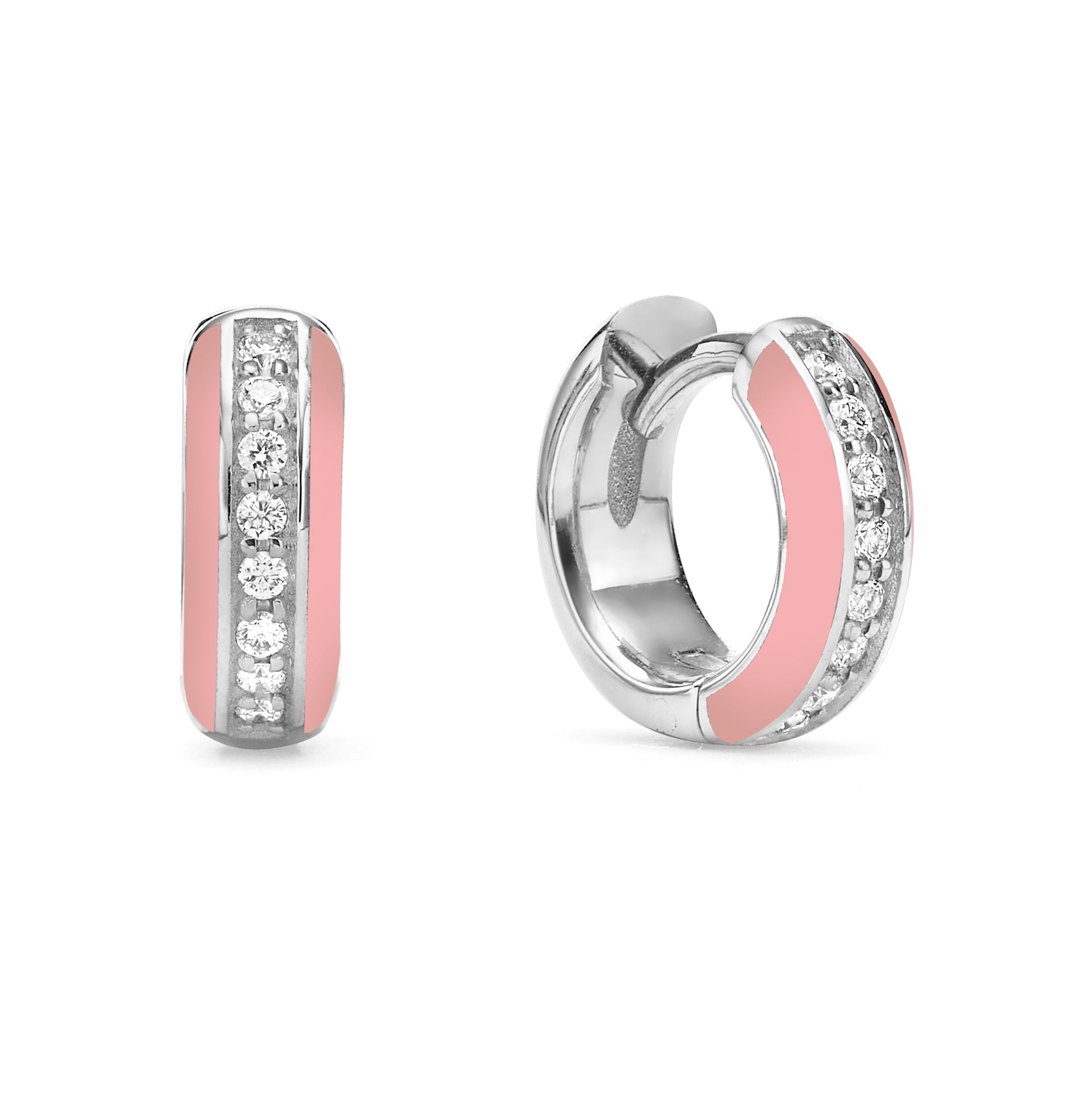 Exquisite Enamel Diamond Stud Earrings for Women - Elegant & Sparkling Jewelry Gift for Parties, Weddings & Special Occasions