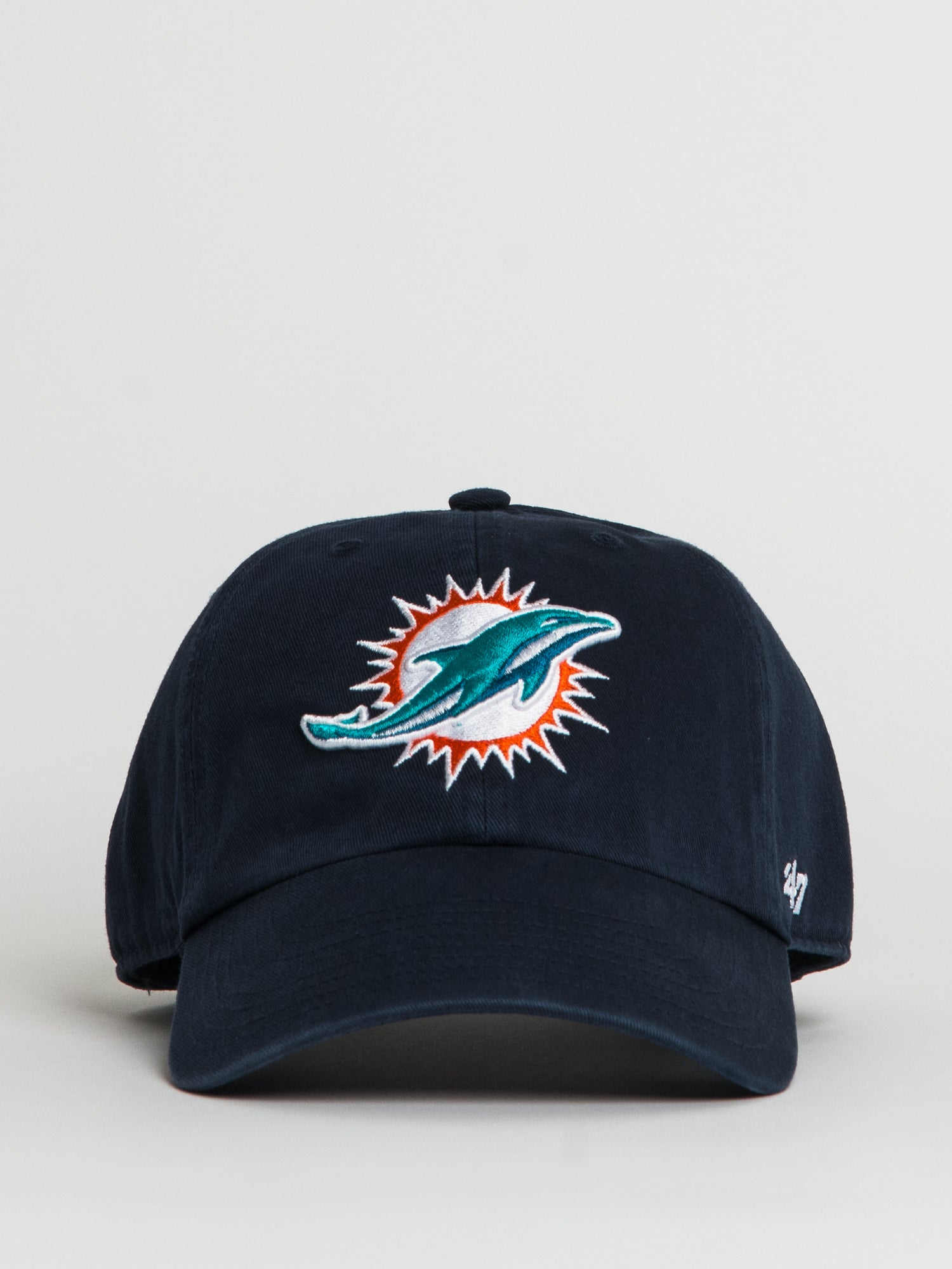 47 Miami Dolphins Clean Up Cap - Adjustable Snapback Hat for Men & Women - Perfect for Football Games, Tailgating & Fan Gear Collection