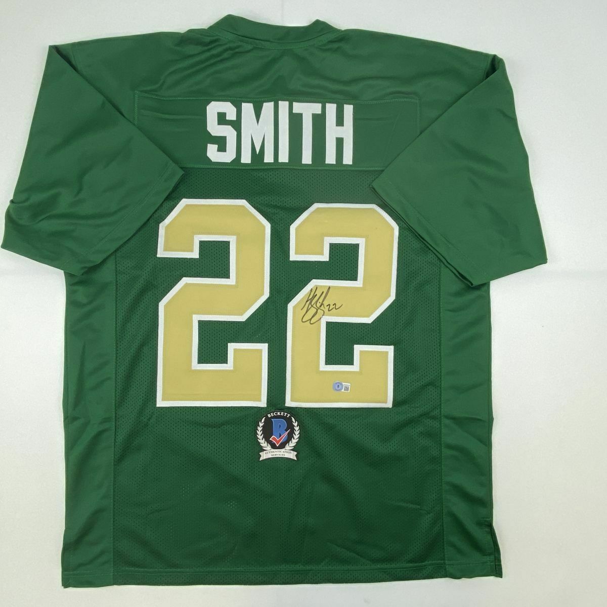 Harrison Smith Autographed Notre Dame Fighting Irish Green Football Jersey - Authentic Signed Memorabilia for Fans & Collectors - Perfect for Game Day, Sports Decor & Gift Giving
