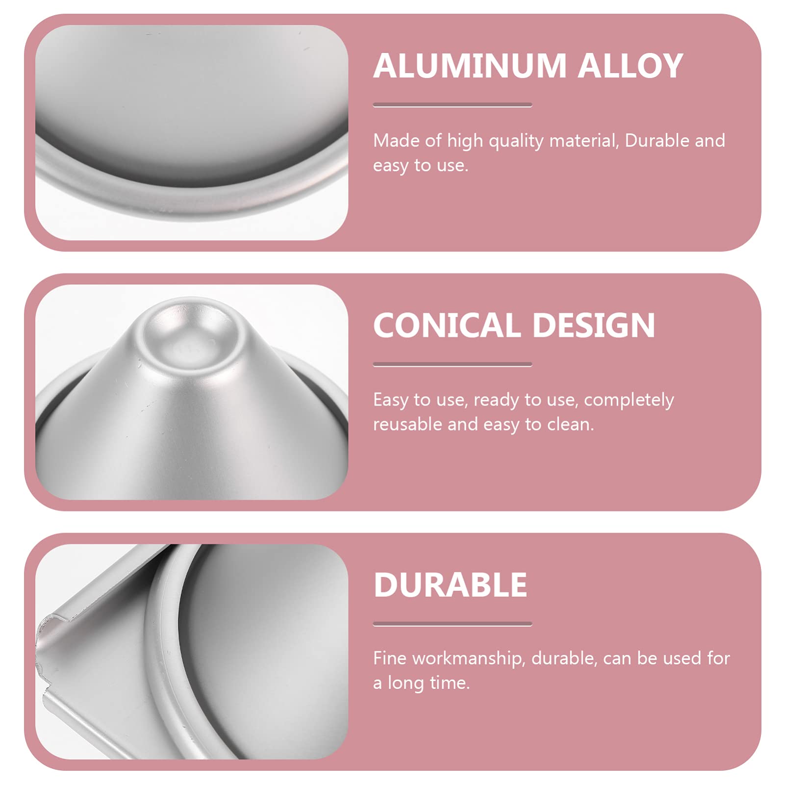 Cabilock Aluminum Alloy Cake Mold with Lid - 6 Inch Round Cake Pan, Tart Pan, Pudding Mold, Muffin Tin for Baking Cupcakes, Spheres & Doll Cakes | Perfect for Birthday Parties, Wedding Desserts & Home Baking