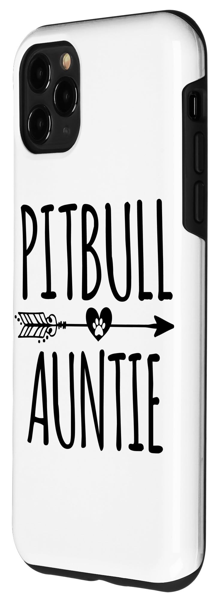 iPhone 11 Pro Max Case - Cute Boho Arrow Design with Pitbull & Auntie Theme | Perfect Gift for Aunts, Dog Lovers & iPhone Users | Durable Protection for Everyday Use