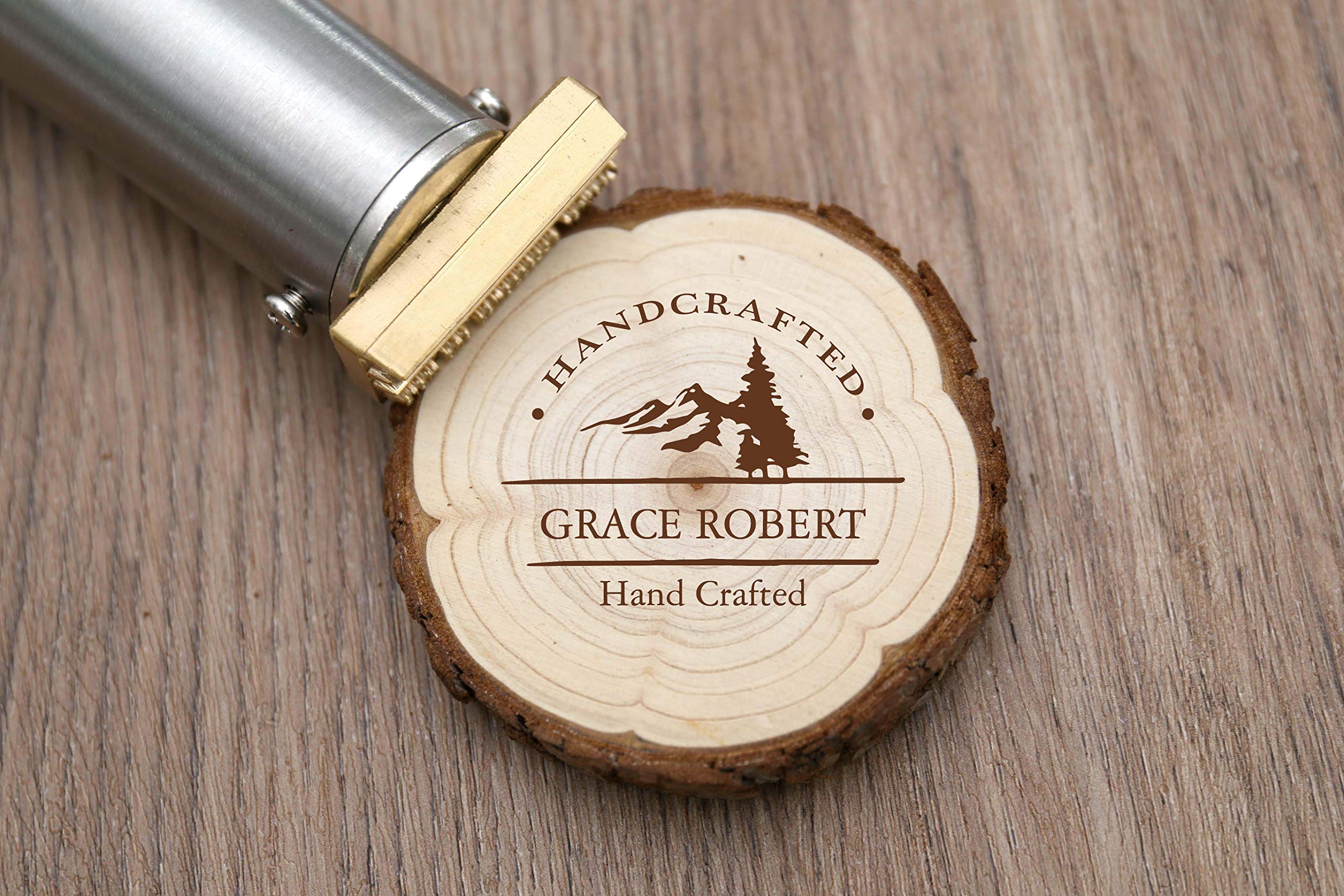 Custom Electric Wood Branding Iron 200W 110V with Personalized Stamp (1