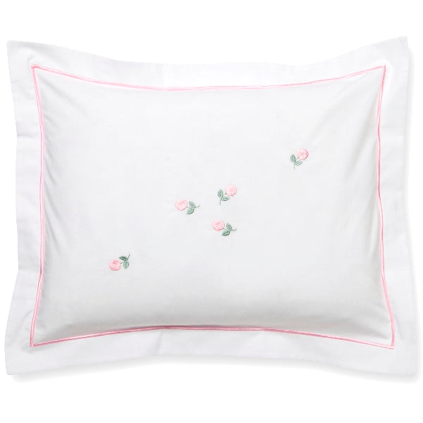 Rosebuds Pink Baby Boudoir Pillow Cover - Soft Nursery Decor for Cribs, Bassinets & Baby Showers - Perfect for Newborn Photography & Nursery Room Styling