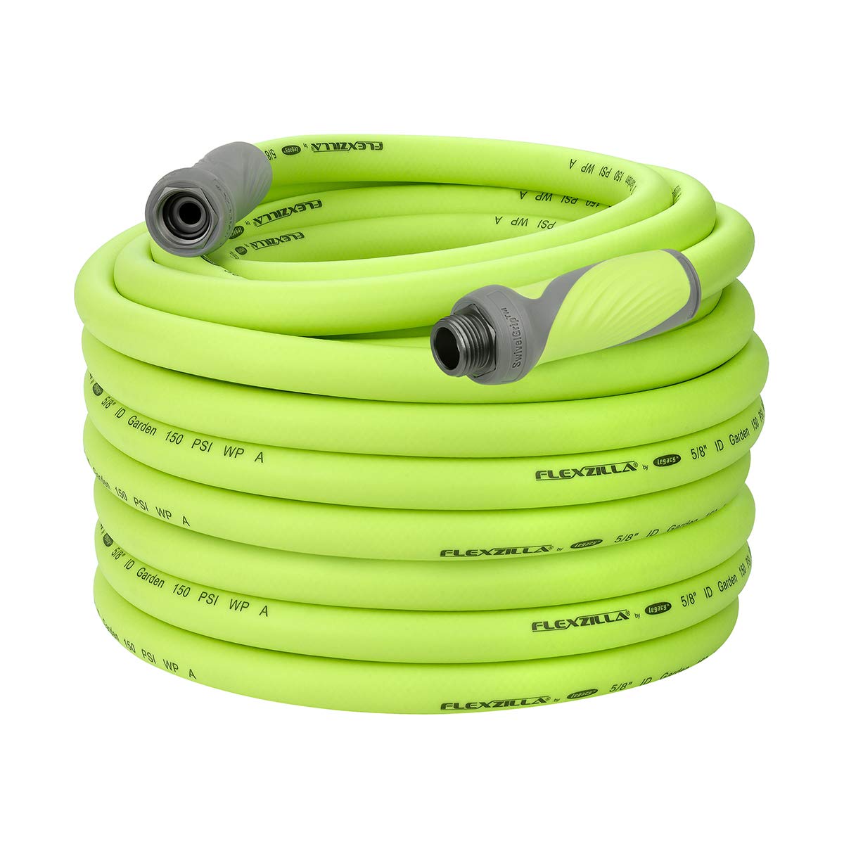 50ft Colors Garden Hose with SwivelGrip - Heavy Duty Flexible Water Hose for Lawn, Garden & Outdoor Use | 100ft Flexzilla Garden Hose with SwivelGrip - Lightweight Drinking Water Safe Hose for Yard, Car Washing & RV Use