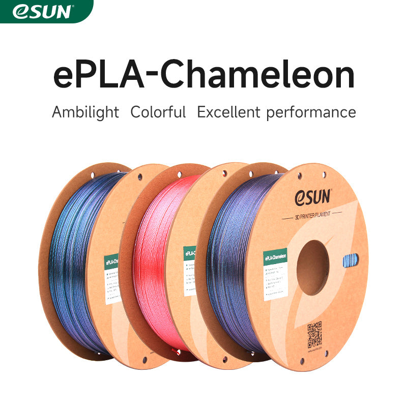 eSun ePLA Chameleon Color Changing 3D Printer Filament 1.75mm 1kg Spool - Perfect for DIY Projects, Cosplay Props & Artistic Creations