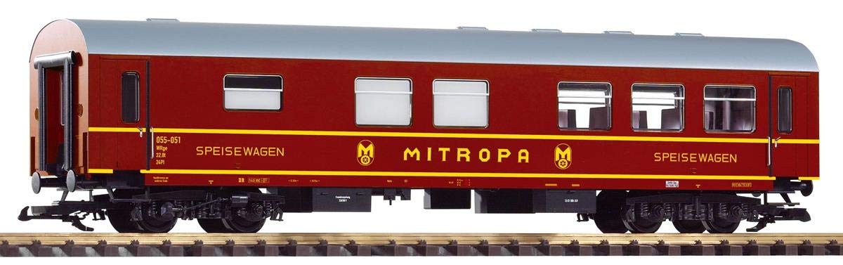 Piko 37657 G Scale DR III Reko 2. Cl. Diner MITROPA Model Train - Vintage German Dining Car for Model Railroad Enthusiasts | Perfect for Layouts, Displays & Collectors
