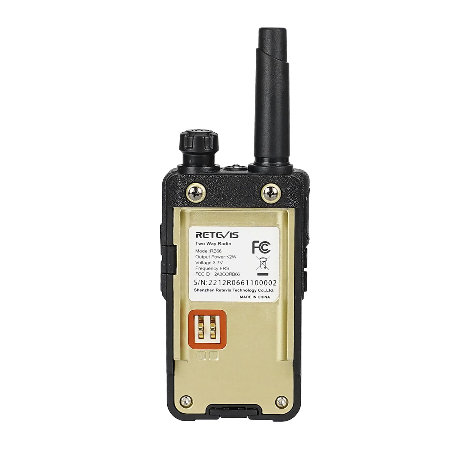 Retevis RB66 Walkie Talkies 20 Pack - Fast 1-Hour USB-C Charging, Portable FRS Two-Way Radios with Earpiece & Flashlight - Fluorescent Design for Business, Catering, Healthcare & School Communication - Perfect for Team Coordination, Event Management and Emergency Response
