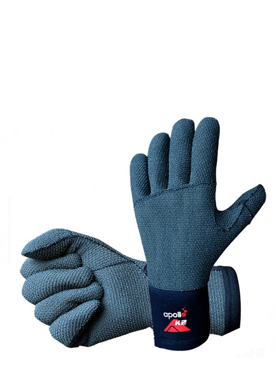 Apollo K2 Kevlar Diving Gloves - Cut Resistant Scuba & Snorkeling Gloves for Spearfishing, Kayaking & Water Sports