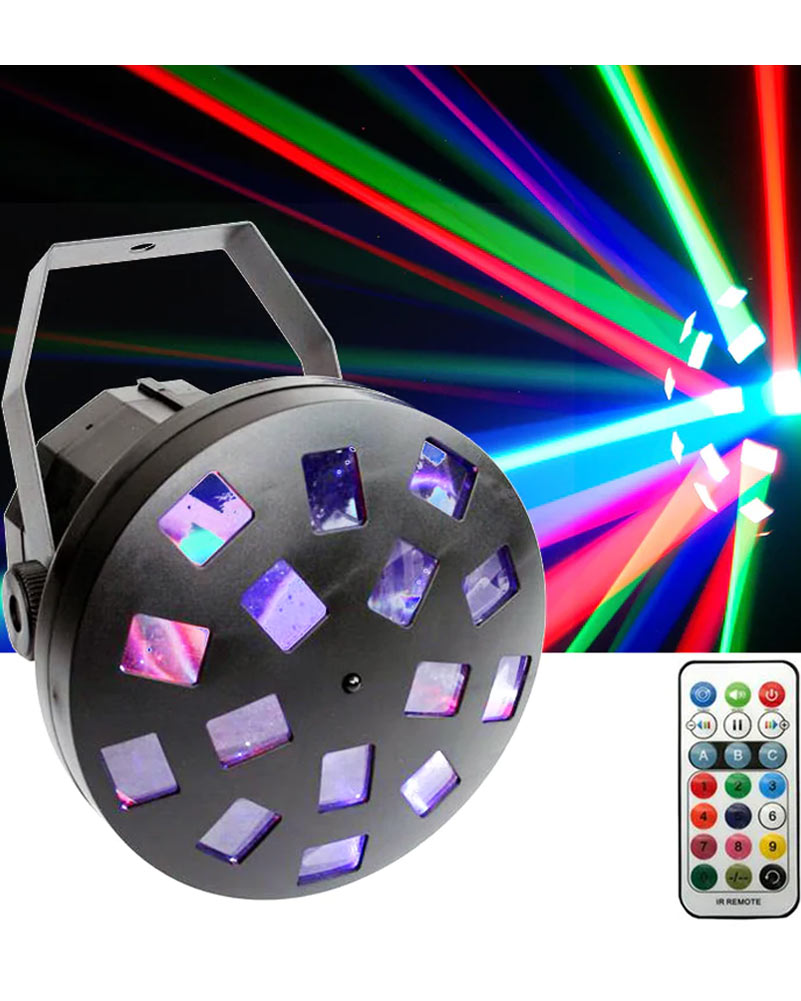 70s Retro Mushroom Flower Effect USB LED Party Light - Disco DJ Dance Club Lighting for Home, Events & Nightclubs