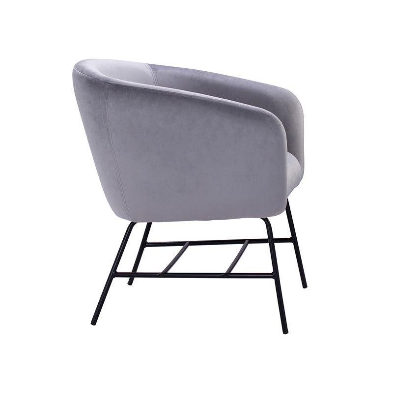 GALEN Modern Lounge Chair in Ash Grey - Comfortable Living Room Seating for Relaxing & Reading