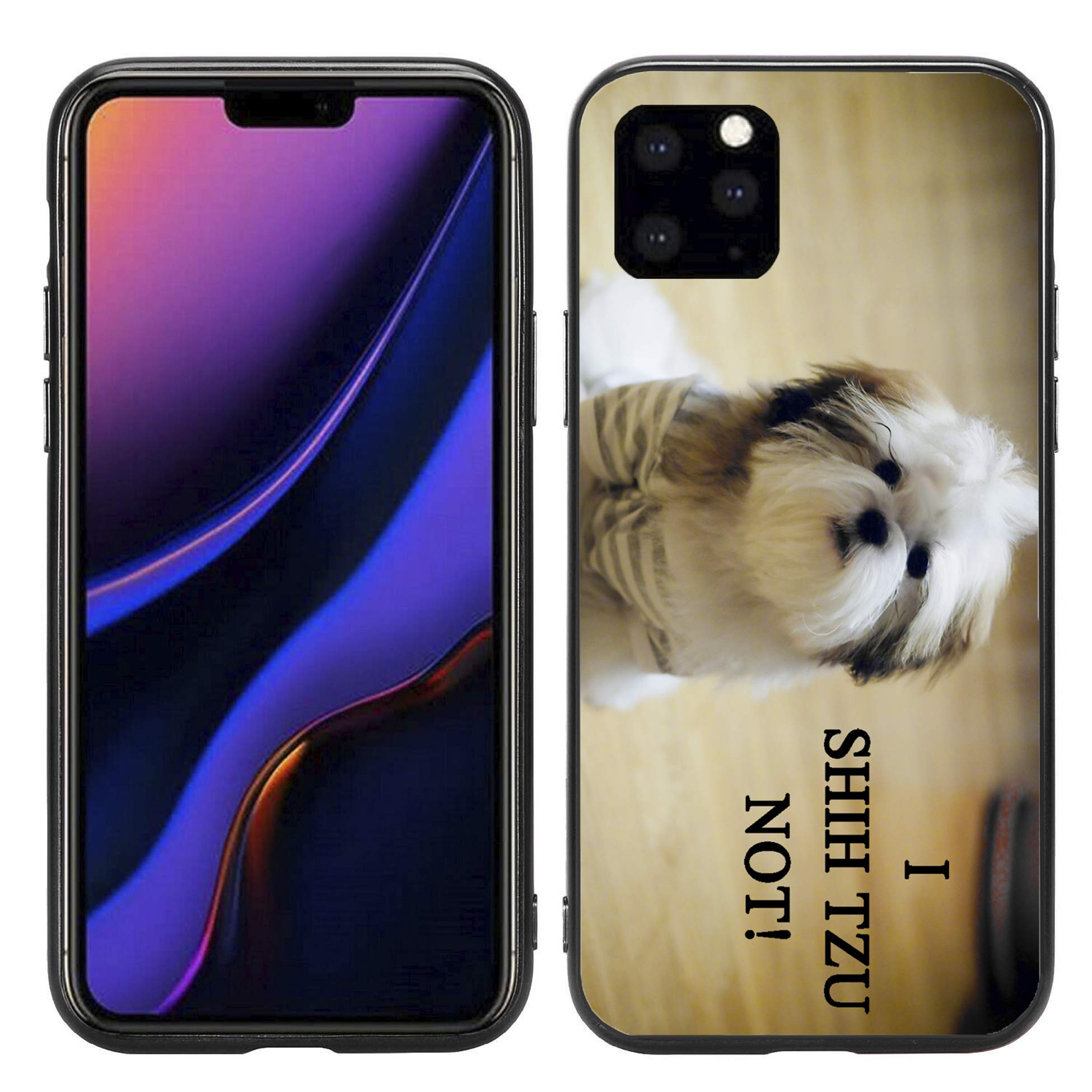 Funny I Shih Tzu Humor Phone Case Compatible with iPhone 12/12 Pro 6.1 Inch (2020 Model) - Cute Dog Lover Gift for Women & Men - Perfect for Daily Use, Work, and Travel
