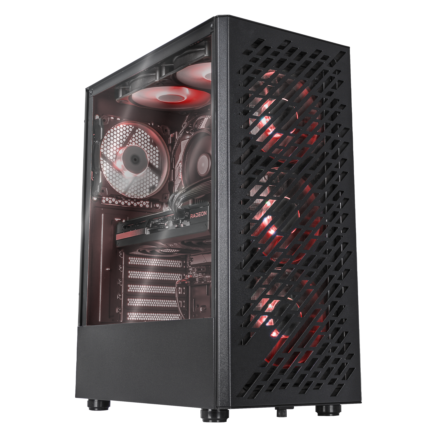Xtreme PC Gaming Desktop - AMD Radeon RX 7600, Ryzen 5 5600X, 32GB DDR5 RAM, 500GB SSD + 2TB HDD, WiFi, Black - Perfect for 4K Gaming, Streaming & Content Creation