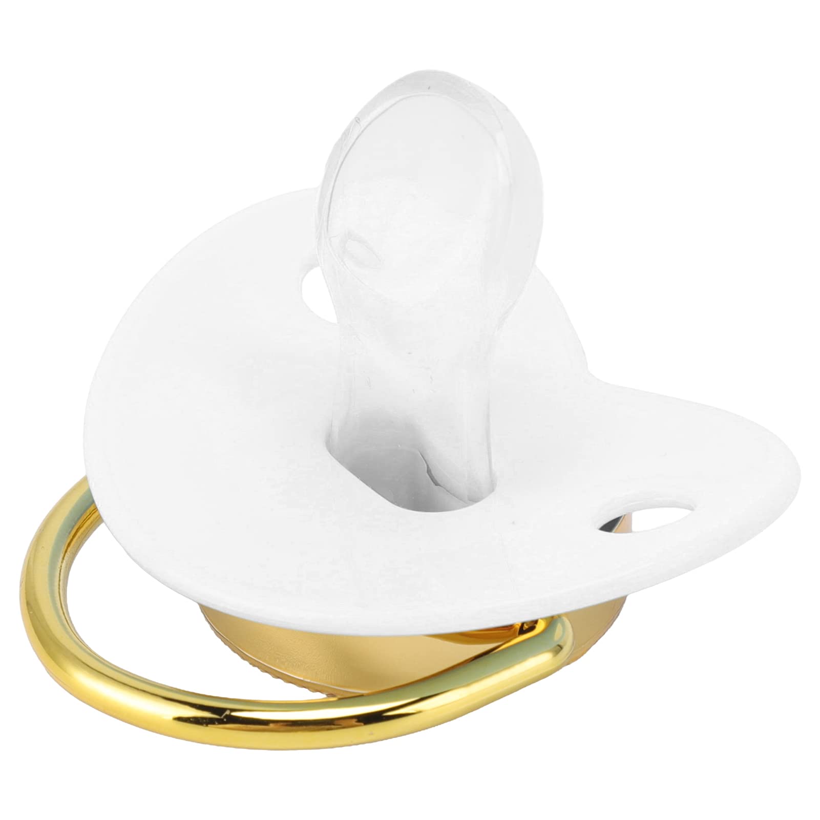 **Silicone Baby Pacifier with Clip - BPA-Free, Soft & Safe for Infants 6-18 Months - White Dummy Soother for Daycare, Travel & Sleep Comfort**