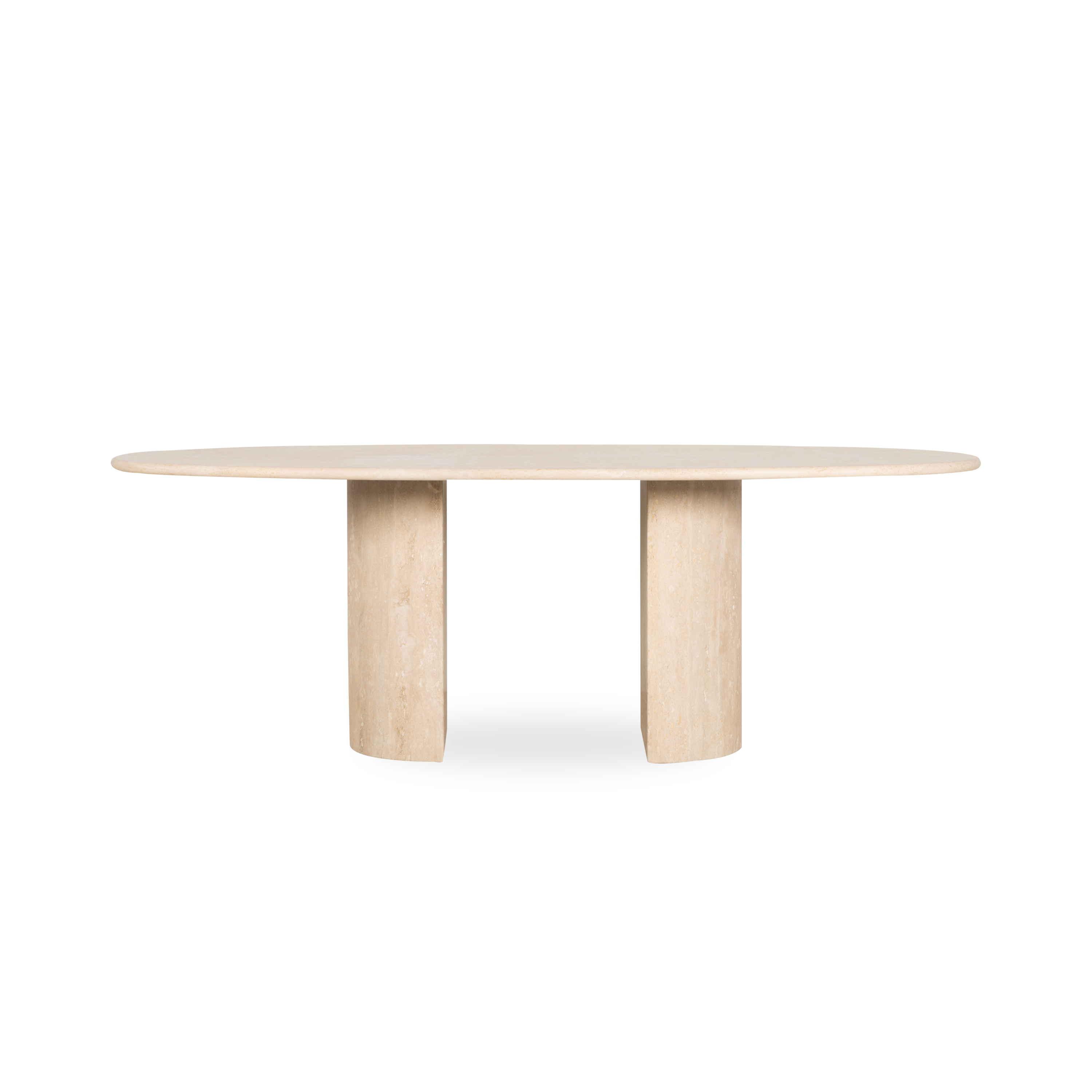 Dolmen Modern Dining Table - Solid Wood Kitchen Table for 6 - Perfect for Family Dinners & Entertaining Guests