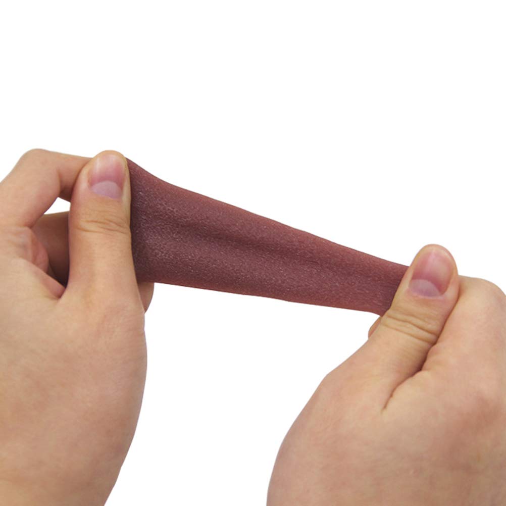 Halloween Fake Tongue Prank Toy - Stretchy Elastic Artificial Tongue for April Fools & Halloween Costume Parties - Fun Kids' Prank Props for Trick or Treat, Costume Contests & Spooky Celebrations