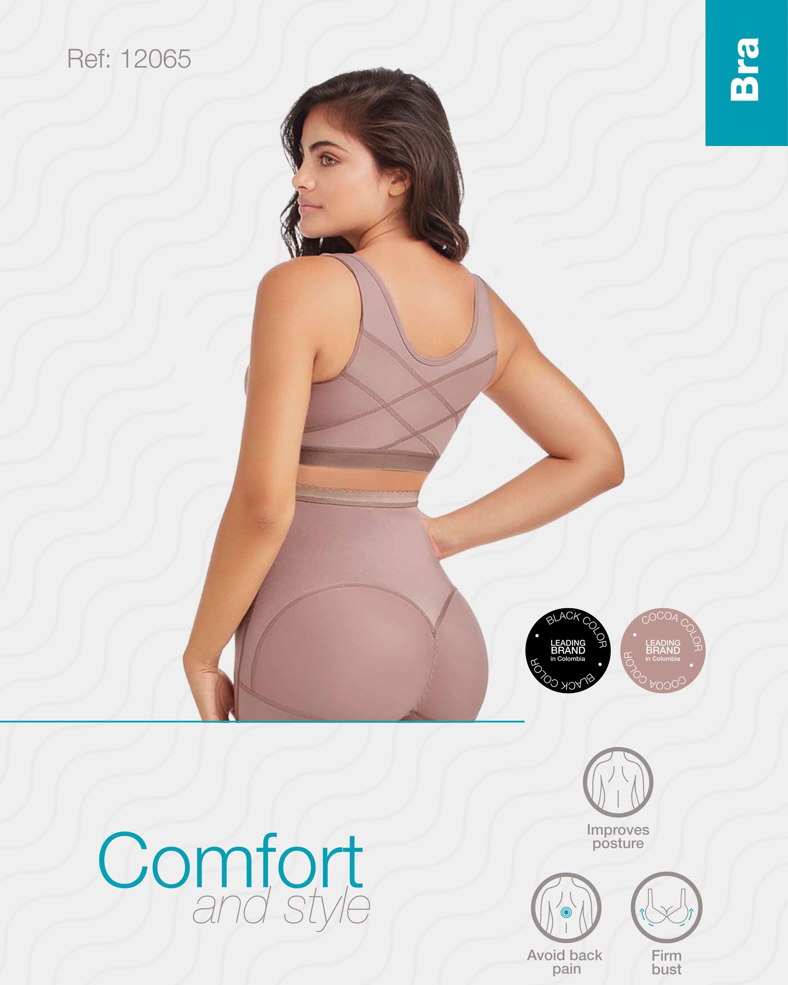 DPrada Delié 09065 Post-Surgical Bra for Women - Breathable Compression Garment for Postpartum Recovery & Lipo Aftercare - Perfect for Post-Surgery Support & Comfort