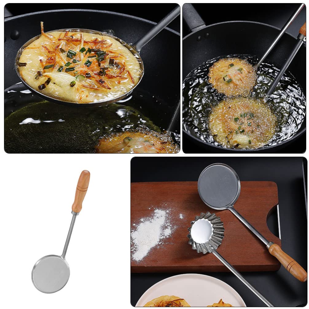 Hemoton 6-Piece Aluminum Bunuelos & Waffle Molds Set with Handle - Rosette Cutter, Cookie & Fried Dough Maker for Home Baking, Parties & Holiday Cooking
