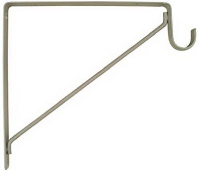 Heavy Duty White Closet Rod & Shelf Bracket N224-428 - Perfect for Bedroom Wardrobes, Walk-in Closets & Storage Organization
