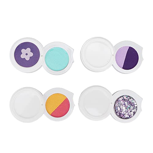 Professional 5-Color Face & Body Paint Palette - Glitter Eyeshadow Kit for Cosplay, Halloween & Costume Makeup (Blueberry) - Safe for Kids & Adults, Waterproof & Long-Lasting