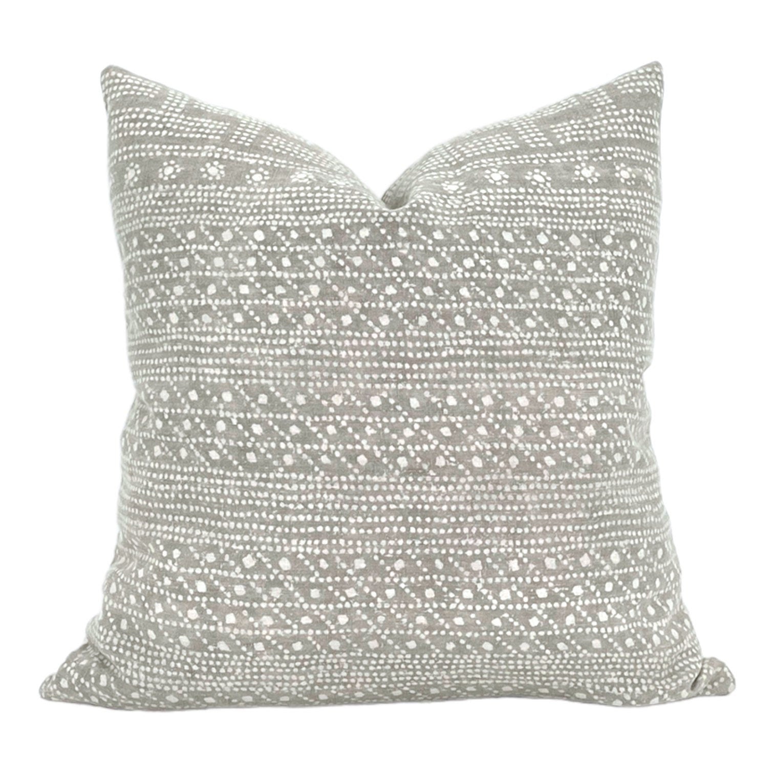 READY TO SHIP Turandot Sterling Silver Pillow Cover - Elegant Home Decor for Living Room & Bedroom