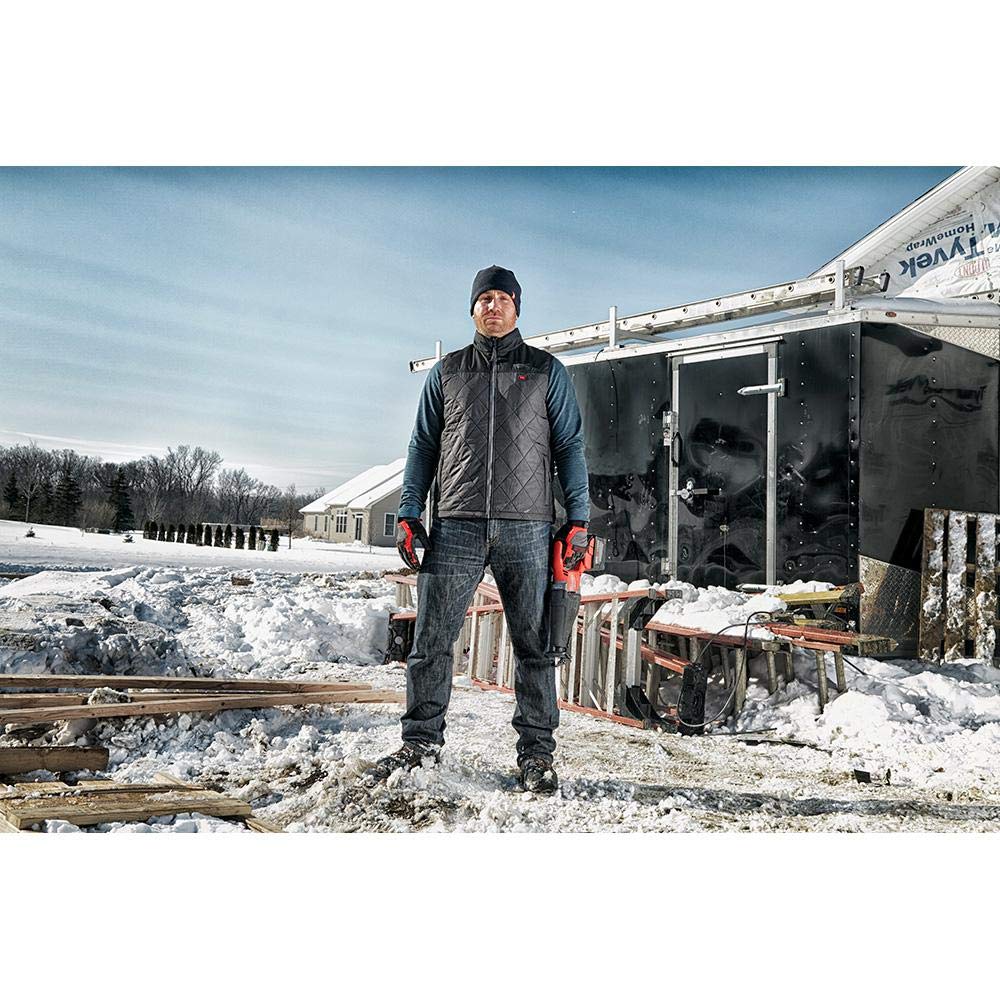 Milwaukee M12 Heated AXIS Vest - Lithium-Ion Battery Powered Heated Jacket for Men - Perfect for Outdoor Work, Construction & Cold Weather Activities